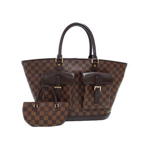 Louis Vuitton Damier Ebene Brown Manosque Tote Bag